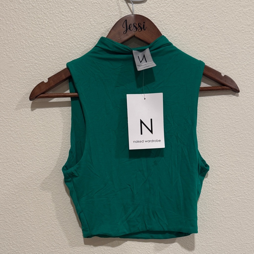 Naked Wardrobe Emerald Sleeveless Tank - Picture 3 of 6